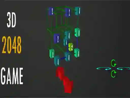 Gêm 2048 - 3D ar-lein
