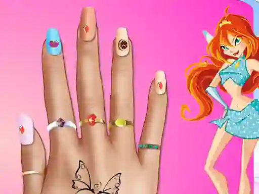 Gêm Winx Nail Makeover ar-lein