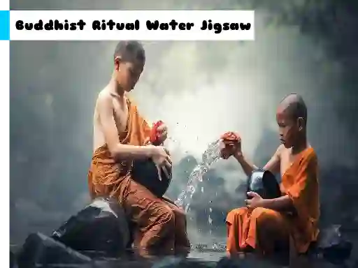 Gêm Buddhist Ritual Water Jigsaw ar-lein