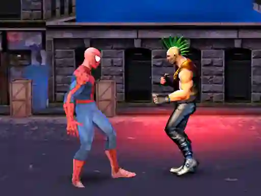 Gêm Spiderman: Street Fighter ar-lein