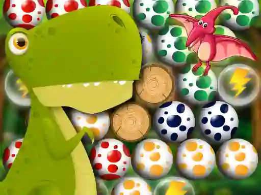 Gêm Egg Shooter: Bubble Dinosaur ar-lein