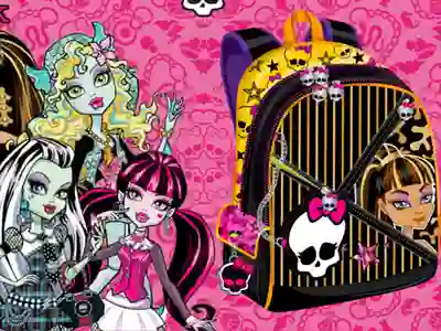 Gêm Monster High Backpack Design ar-lein