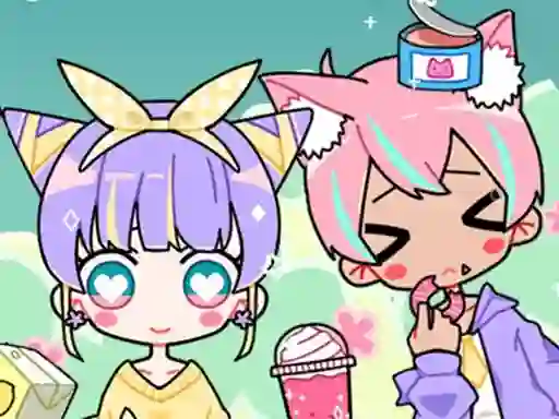 Gêm Cute Girl Avatar Maker ar-lein