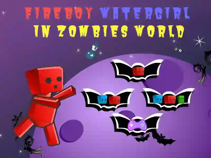 Gêm Fireboy Watergirl In Zombies World ar-lein