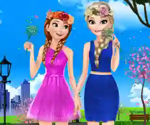 Gêm Sisters Spring Day ar-lein