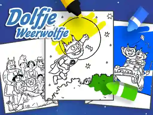 Gêm Coloring Alfie The Werewolf ar-lein