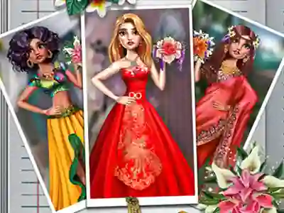 Gêm Exotic Wedding Looks ar-lein