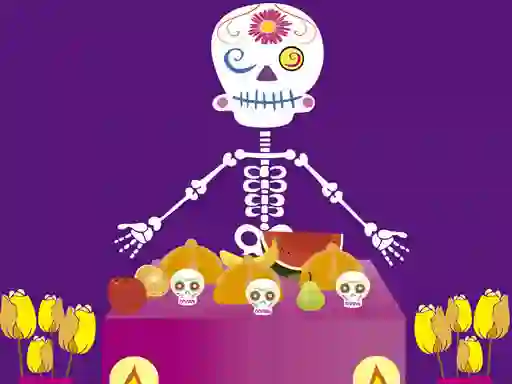 Gêm Skeleton party hidden ar-lein