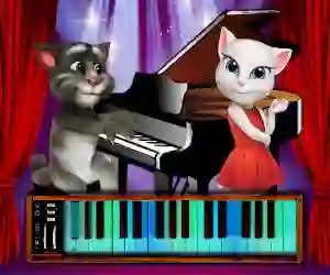 Gêm Talking Tom Piano Time ar-lein