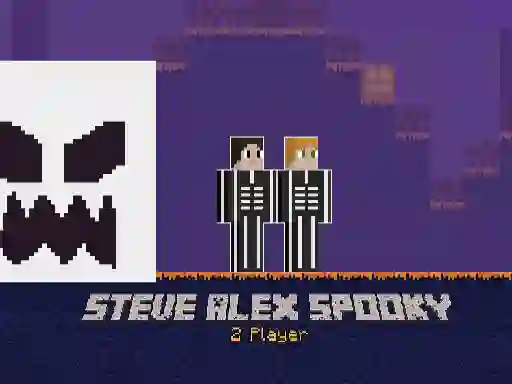 Gêm Steve Alex Spooky 2 Player ar-lein