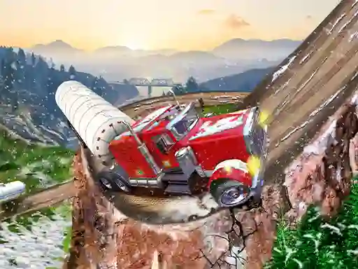 Gêm Semi Truck Snow Simulator ar-lein