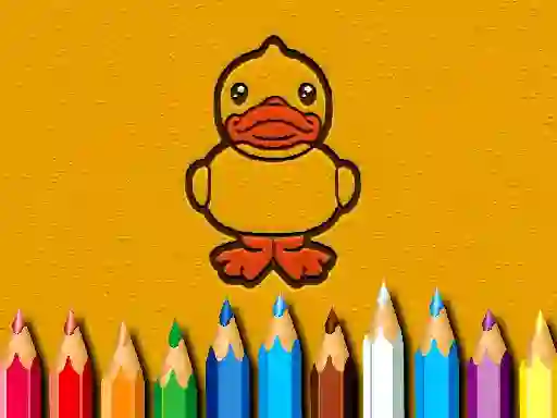 Gêm Back To School: Ducks Coloring Book ar-lein