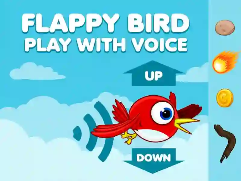Gêm Flappy Bird Play with Voice ar-lein