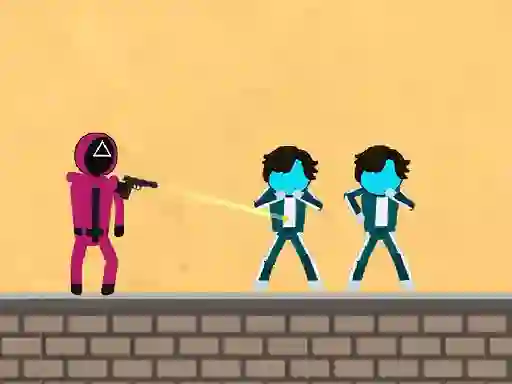 Gêm Squid Game 2D Shooting ar-lein