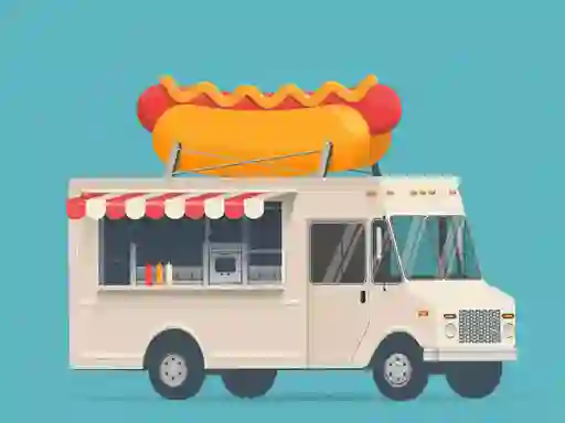 Gêm Food Trucks Jigsaw ar-lein