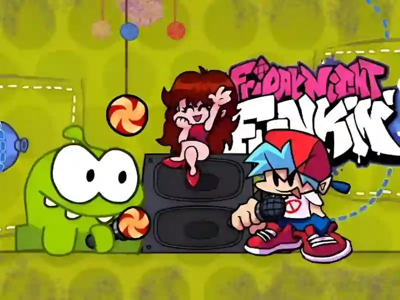 Gêm Friday Night Funkin VS Om Nom from Cut The Rope ar-lein