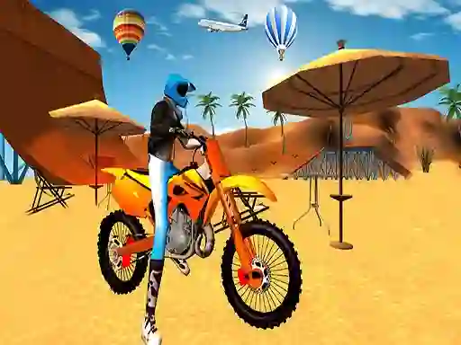 Gêm Motocross Beach Game: Bike Stunt Racing ar-lein