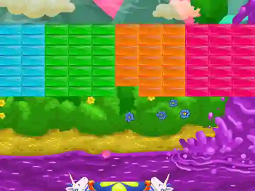 Gêm Brick Breaker Unicorn ar-lein