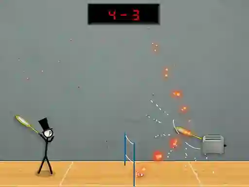 Gêm Stick Figure Badminton 3 ar-lein