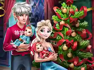 Gêm Elsa Family Christmas ar-lein