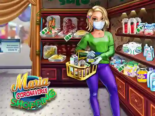 Gêm Maria Coronavirus Shopping ar-lein