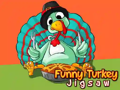Gêm Funny Turkey Jigsaw ar-lein