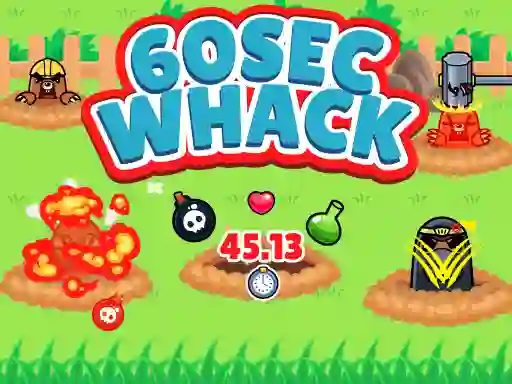 Gêm 60 Second Whack ar-lein