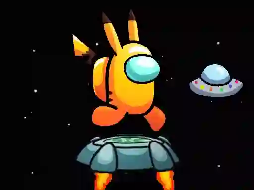 Gêm Among Them Space Run ar-lein