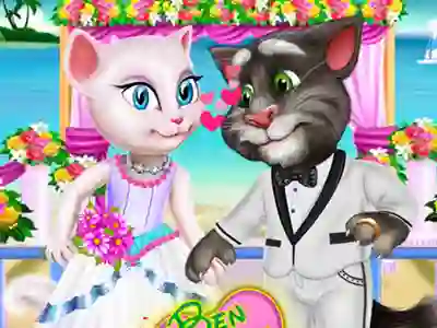 Gêm Ben and Kitty Wedding Day ar-lein
