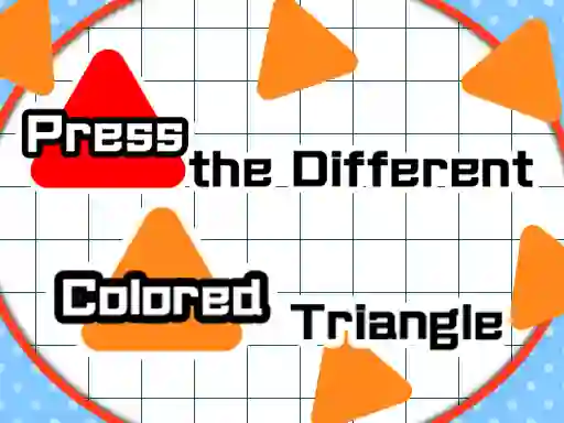Gêm Press The Different Colored Triangle ar-lein