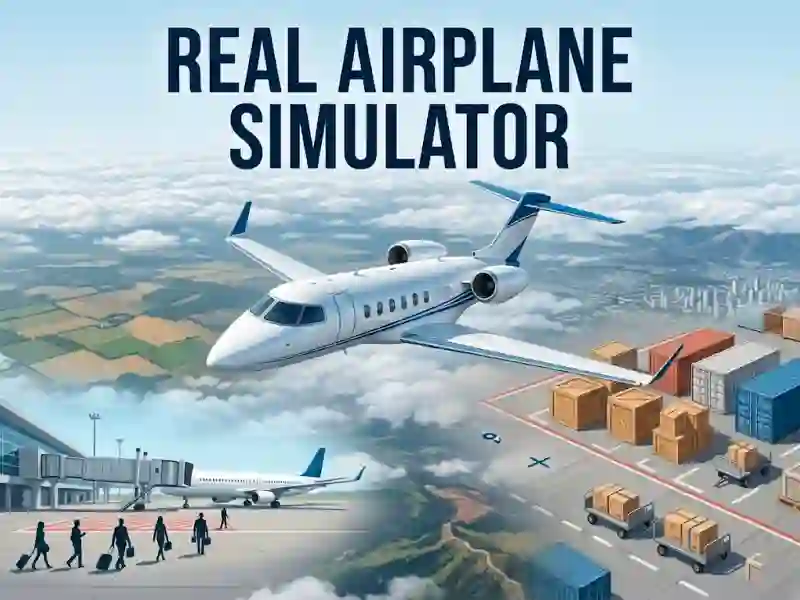 Gêm Real Airplane Simulator ar-lein