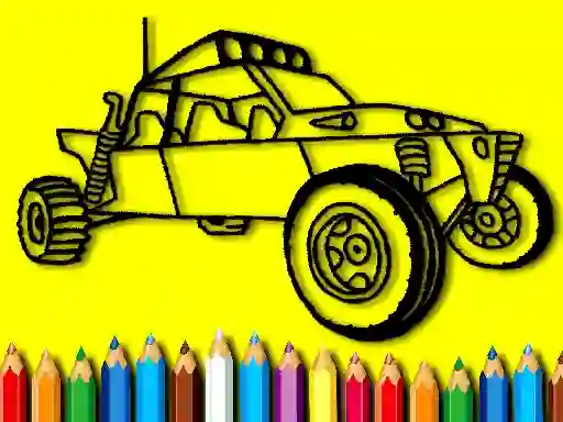 Gêm Back To School: Rally Car Coloring Book ar-lein