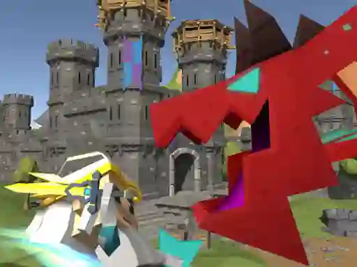 Gêm Blocky Fantasy Battle Simulator ar-lein