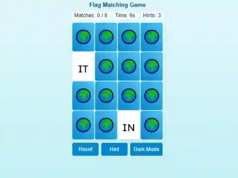 Gêm Memory Match Flag Edition ar-lein