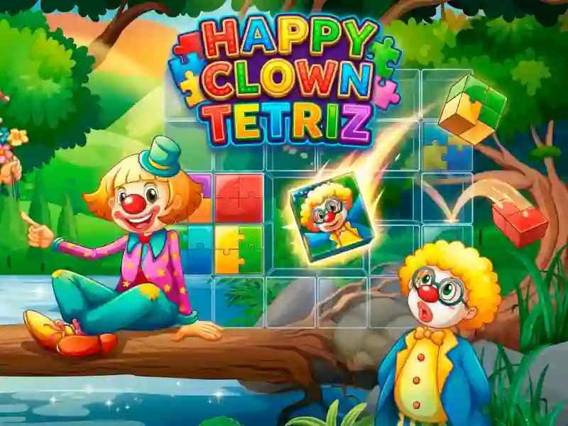 Gêm Happy Clown Tetriz ar-lein