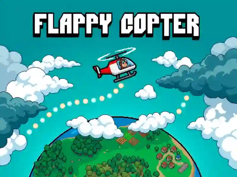 Gêm Flappy Copter ar-lein