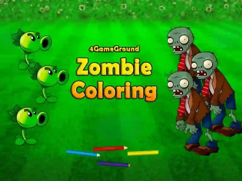 Gêm 4GameGround Zombie Coloring ar-lein