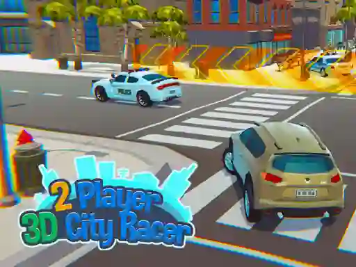 Gêm 2 Player 3D City Racer ar-lein