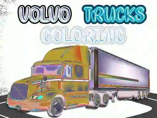 Gêm Volvo Trucks Coloring ar-lein
