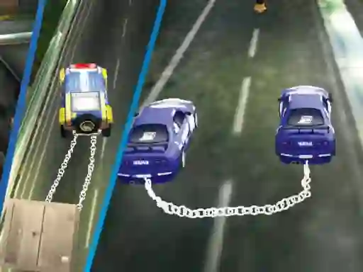 Gêm Chained Impossible Driving Police Cars ar-lein