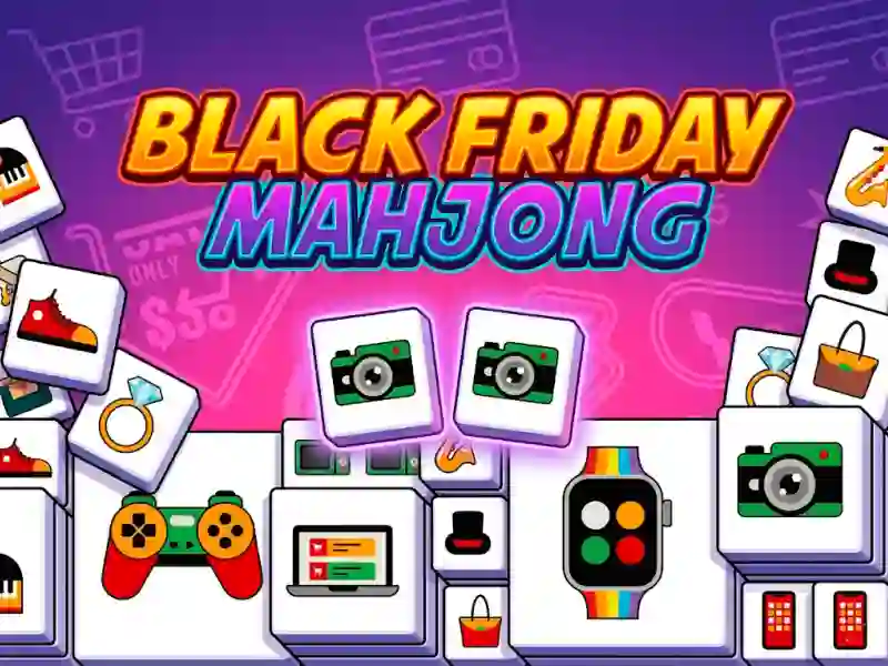 Gêm Black Friday Mahjong ar-lein