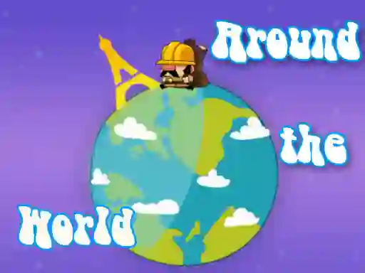 Gêm Around The World With Jumping ar-lein