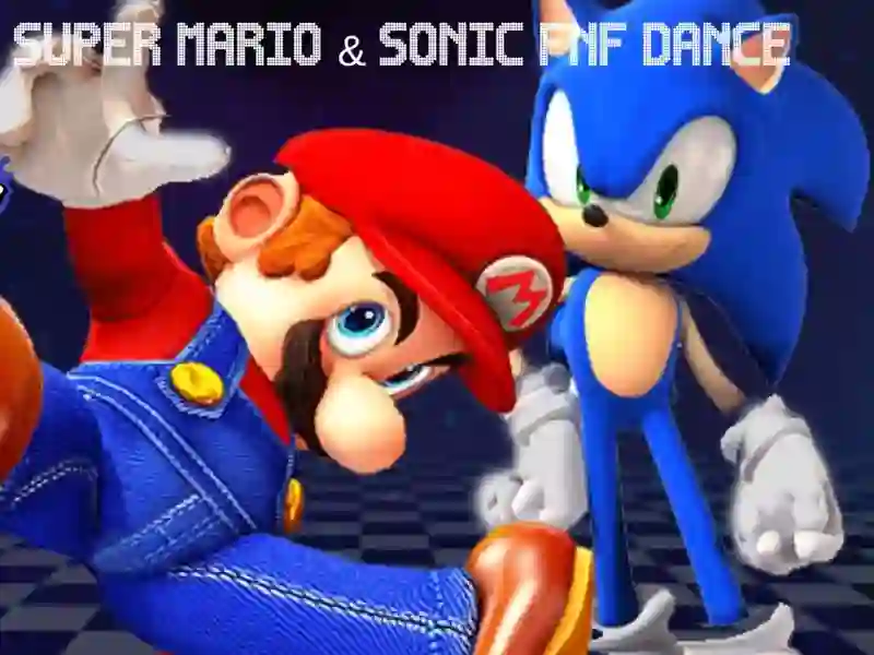 Gêm Super Mario & Sonic FNF Dance ar-lein
