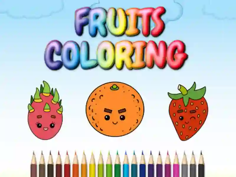 Gêm FRUITS COLORING ar-lein