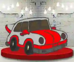 Gêm Coloring Cars Time ar-lein