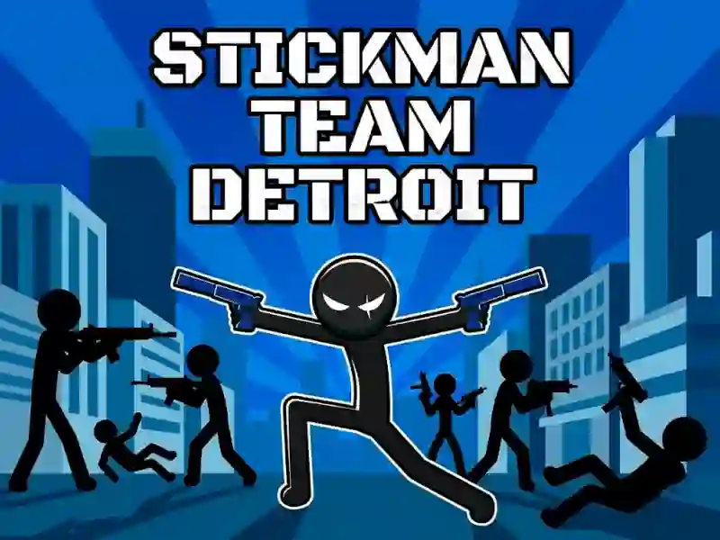 Gêm Stickman Team Detroit ar-lein