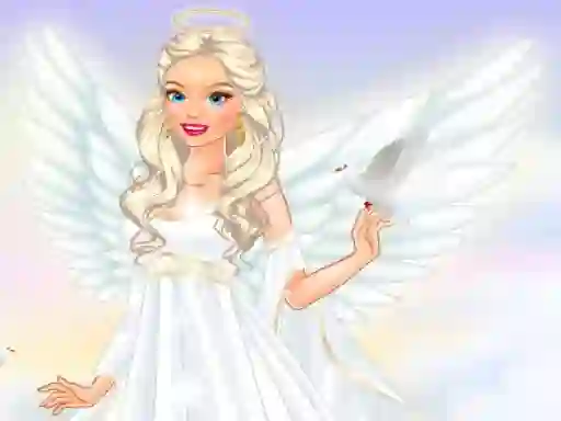 Gêm Sweet angel dress up ar-lein