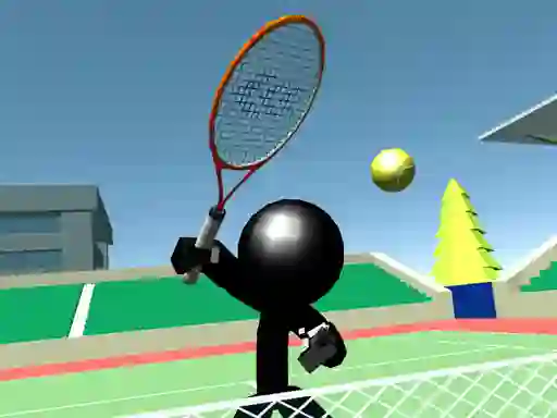 Gêm Stickman Tennis 3D ar-lein