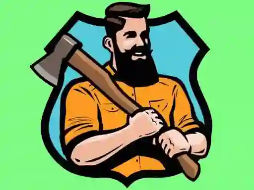 Gêm Woodcutter 3D ar-lein