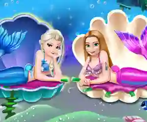 Gêm Mermaid Princesses Dress up ar-lein